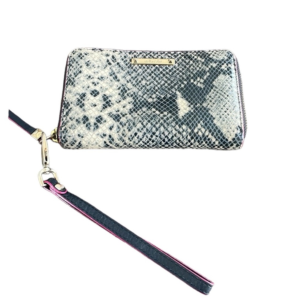 Stella & Dot Lizardskin Clutch, Wallet. 6"x4". W/ Removable Strap